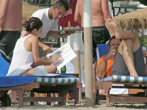 Eva Longoria Wearing a bikini on holiday in Marbella 04.08.13 