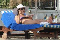 Eva Longoria Wearing a bikini on holiday in Marbella 04.08.13 