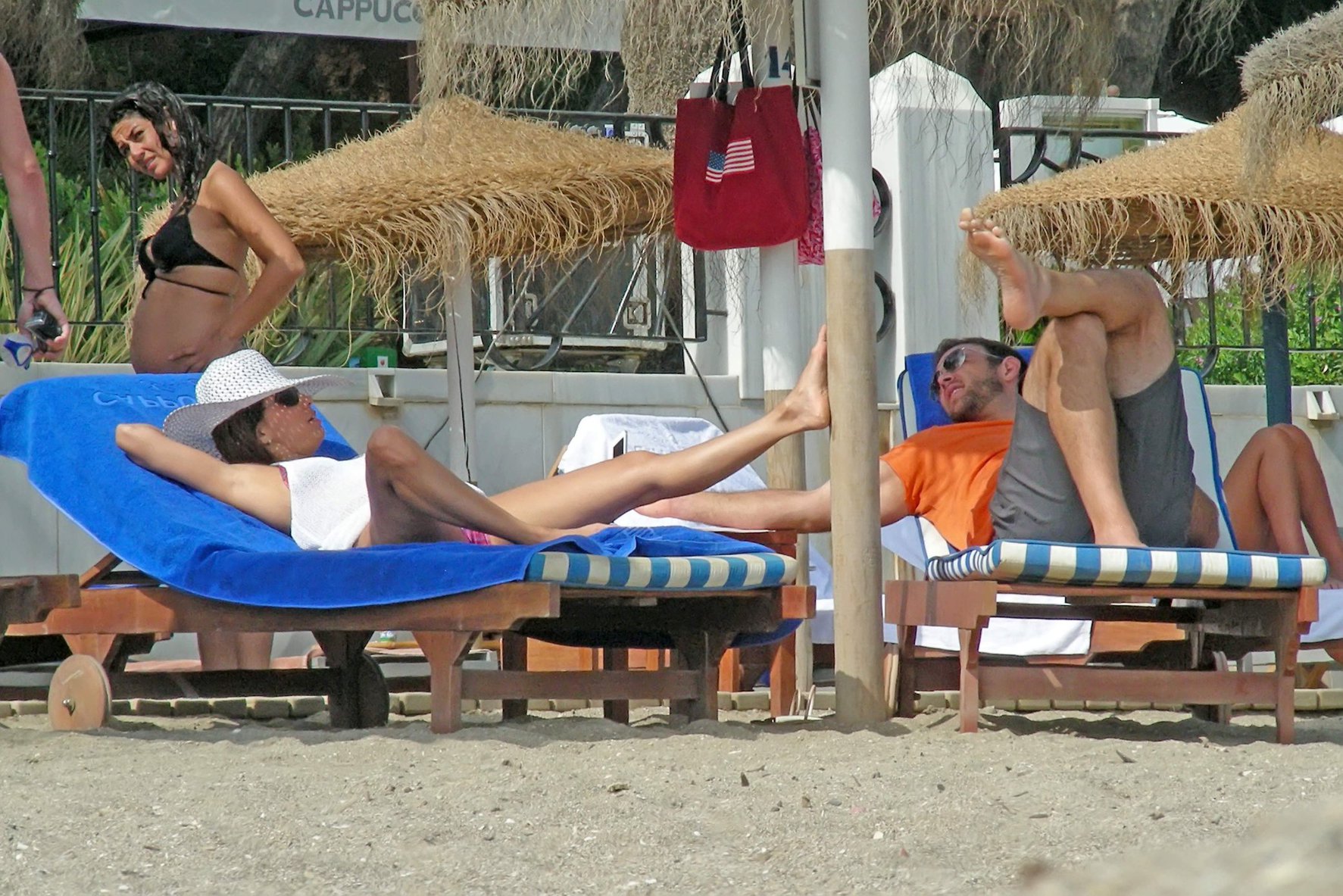 Eva Longoria Wearing a bikini on holiday in Marbella 04.08.13 