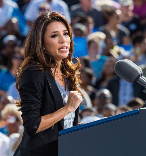 Eva Longoria Obama Campaigns In Nevada in Las Vegas - November 1, 2012