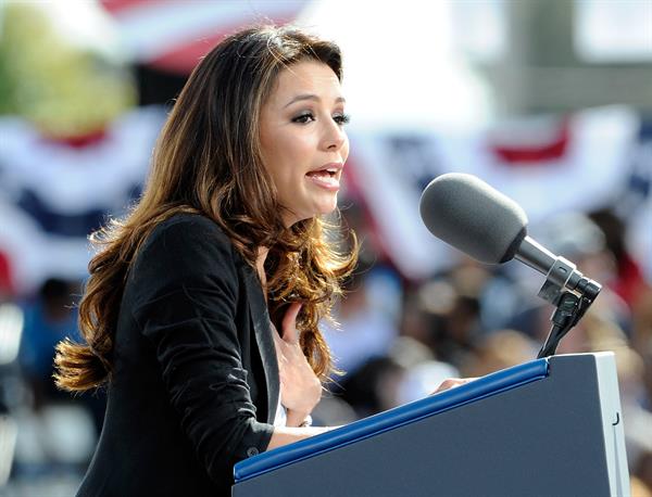 Eva Longoria Obama Campaigns In Nevada in Las Vegas - November 1, 2012