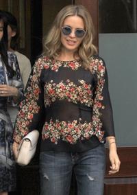 Kylie Minogue spotted out and about in New York City, New York on June 19, 2013