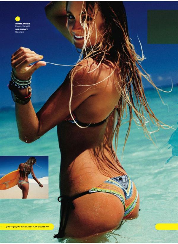 Alana Blanchard in a bikini - ass
