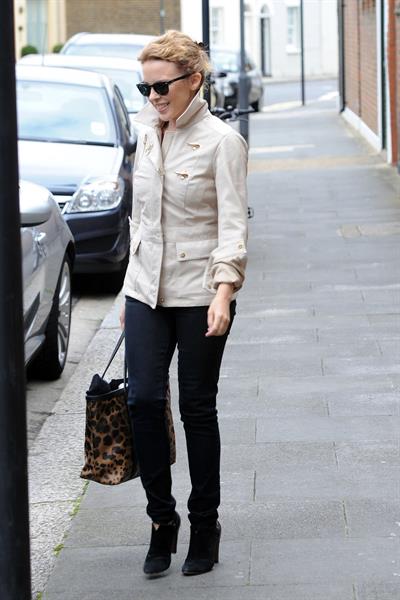 Kylie Minogue Leaving her management company in London August 30, 2012