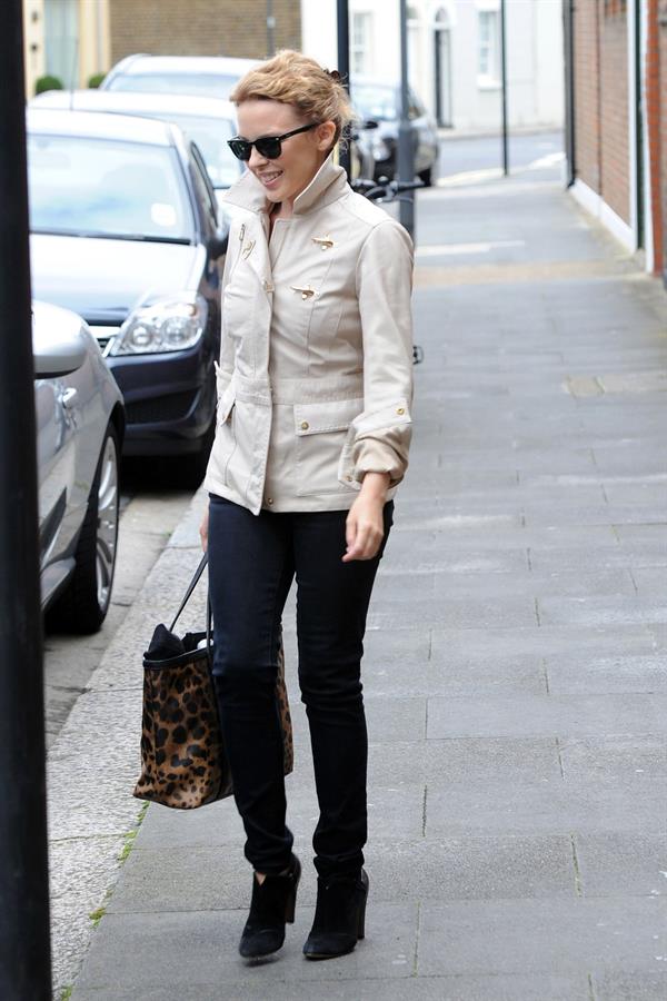 Kylie Minogue Leaving her management company in London August 30, 2012