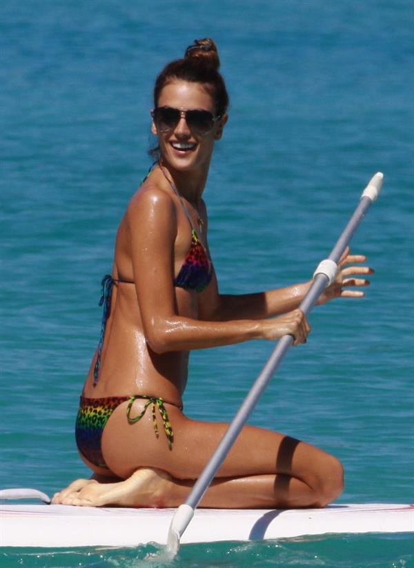 Alessandra Ambrosio in St Barth French West Indies on January 23, 2010
