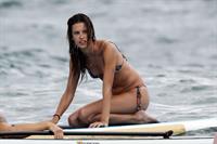 Alessandra Ambrosio on the beach in Hawaii on July 28, 2010 