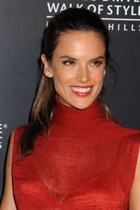 Alessandra Ambrosio at Rodeo Drive Walk of Style Award Honoring Iman and Missoni on October 23, 2011 