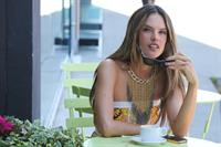 Alessandra Ambrosio set of a photoshoot in Beverly Hills on June 18, 2012 