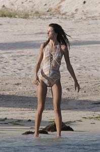 Alessandra Ambrosio photo shoot in St Barthelemy on March 7, 2010