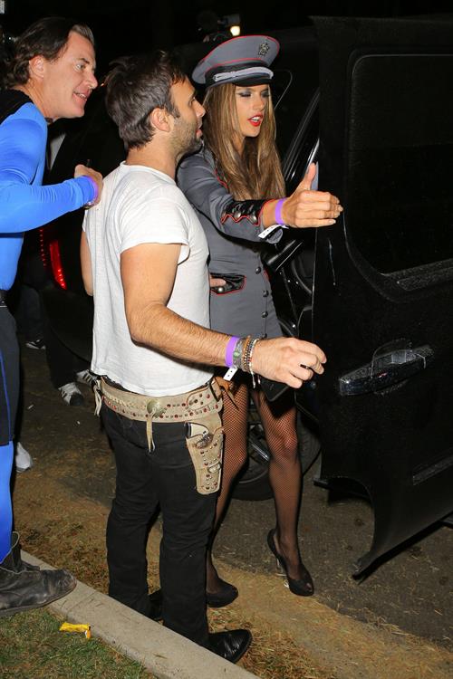Alessandra Ambrosio at a Halloween party in Beverly Hills 10/26/12 