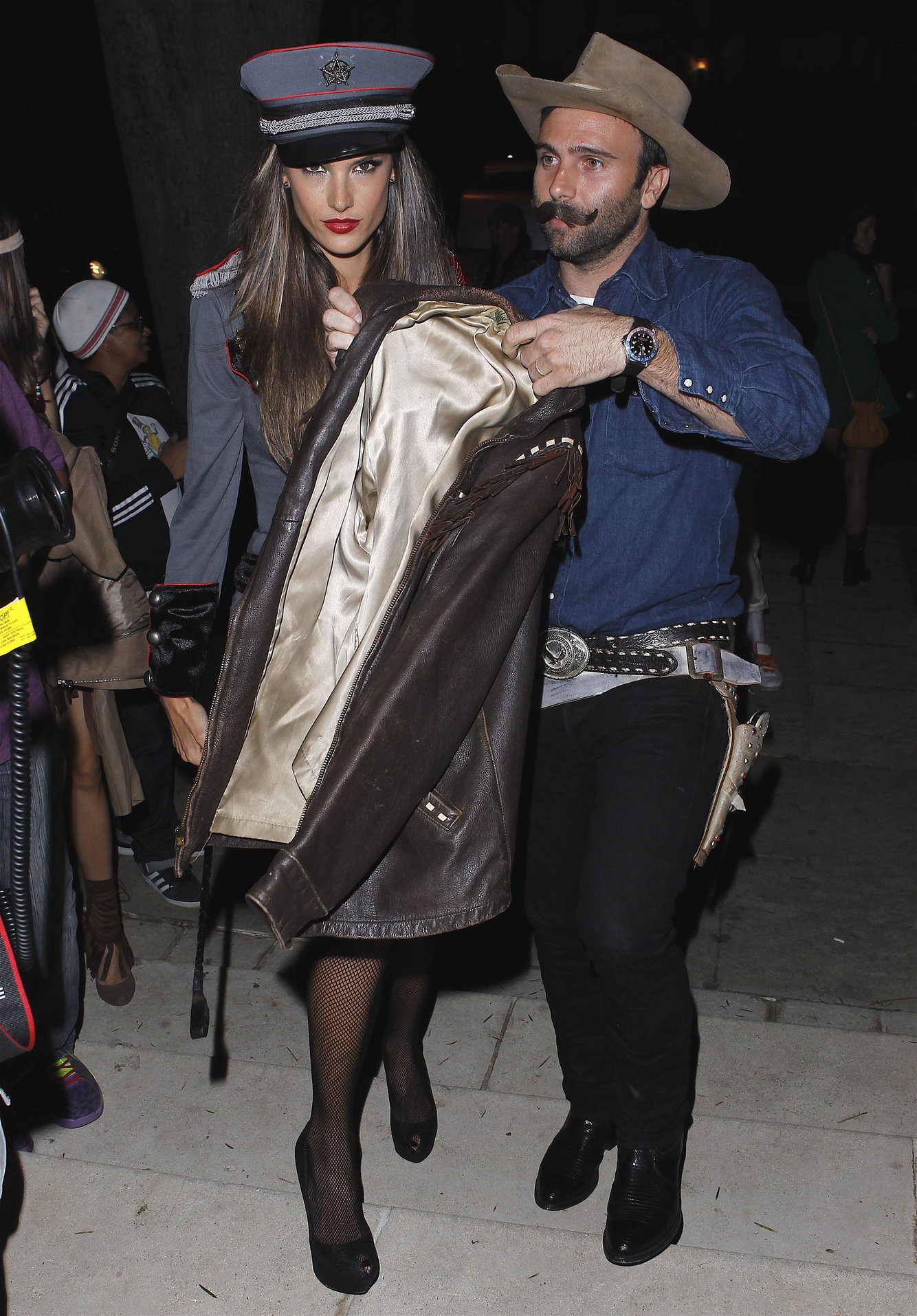 Alessandra Ambrosio at a Halloween party in Beverly Hills 10/26/12 