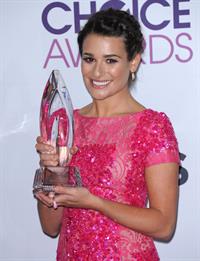 Lea Michele in pink at the 39th Annual People's Choice Awards in Los Angeles on Jan 9, 2013 