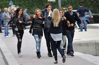 Ashley Greene and Miley Cyrus in Paris France on September 6, 2010 