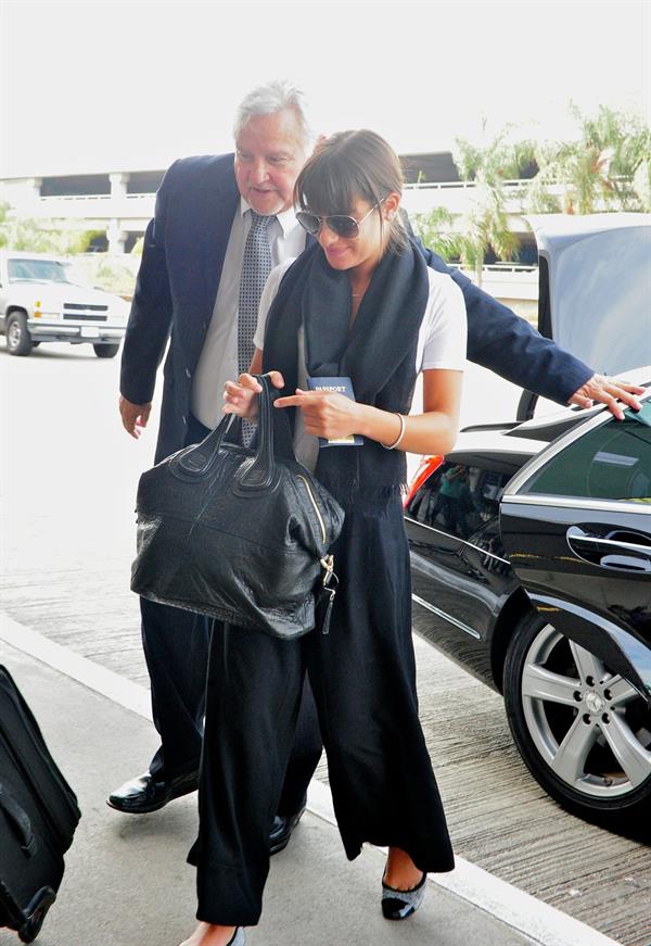 Lea Michele  departs LA airport 9/21/12 