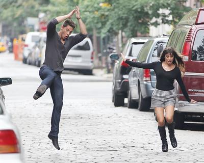 Lea Michele - On the Set of Glee - August 12, 2012