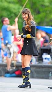 Lea Michele On the Glee set in Washington Square Park, NYC - August 11 2012