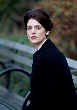 Ashley Greene filming Pan Am at Central Park in New York on December 12, 2011