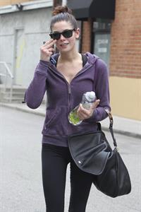 Ashley Greene leaving a gym in Studio City on April 24, 2012 