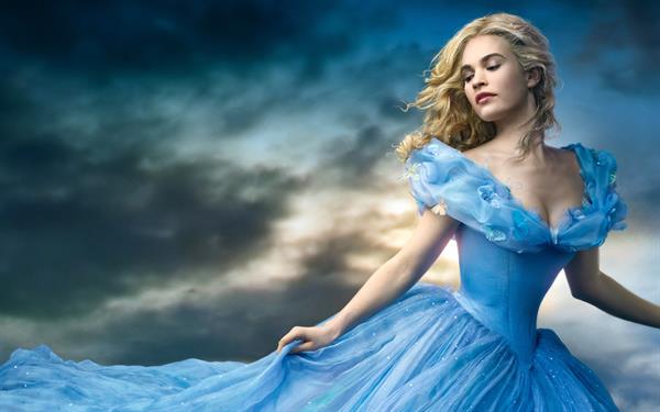 Lily James as Cinderella