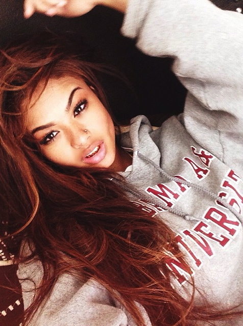 India Westbrooks taking a selfie