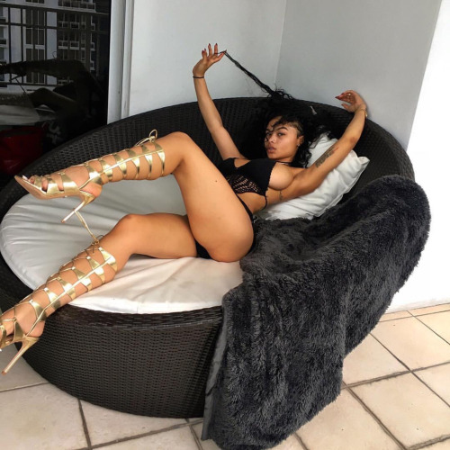 India Westbrooks in lingerie