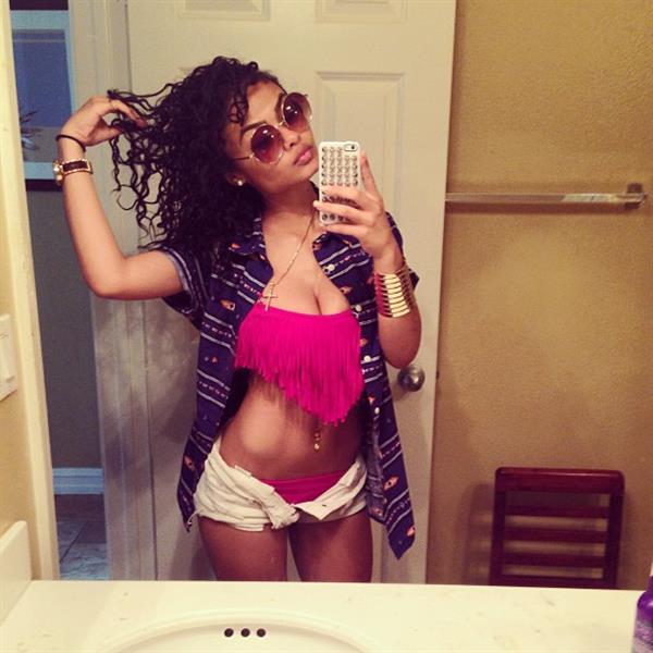 India Westbrooks taking a selfie