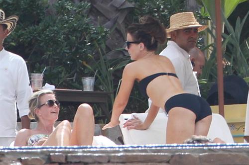 Kate Beckinsale in bikini as she fits in some sunbathing on family holiday in Mexico March 28-2013 