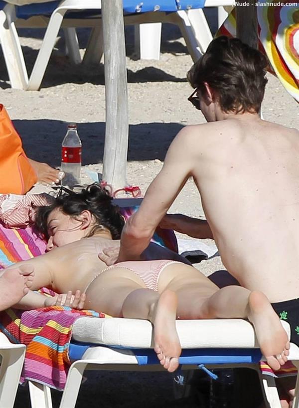 Daisy Lowe in a bikini - ass