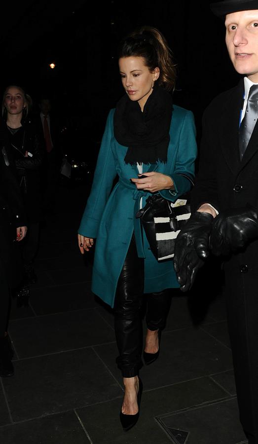 Kate Beckinsale out for dinner at Scott's Restaurant in London February 18-2013 
