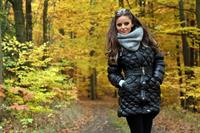 Dana Harem gets nude while enjoying the autumn weather outside