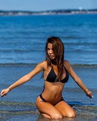 Phoebe Malisz Oum in a bikini