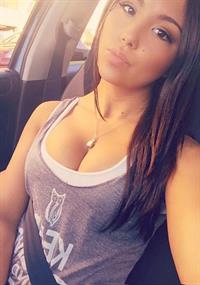 Allie DiMeco taking a selfie