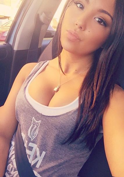 Allie DiMeco taking a selfie