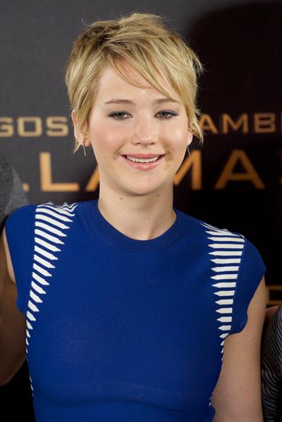 Jennifer Lawrence  The Hunger Games - Catching Fire  Madrid Photocall on Nov 13, 2013 