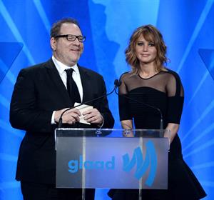 Jennifer Lawrence 24th Annual GLAAD Media Awards in Los Angeles, Apr. 20, 2013 