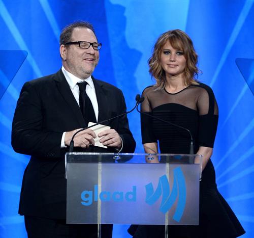 Jennifer Lawrence 24th Annual GLAAD Media Awards in Los Angeles, Apr. 20, 2013 
