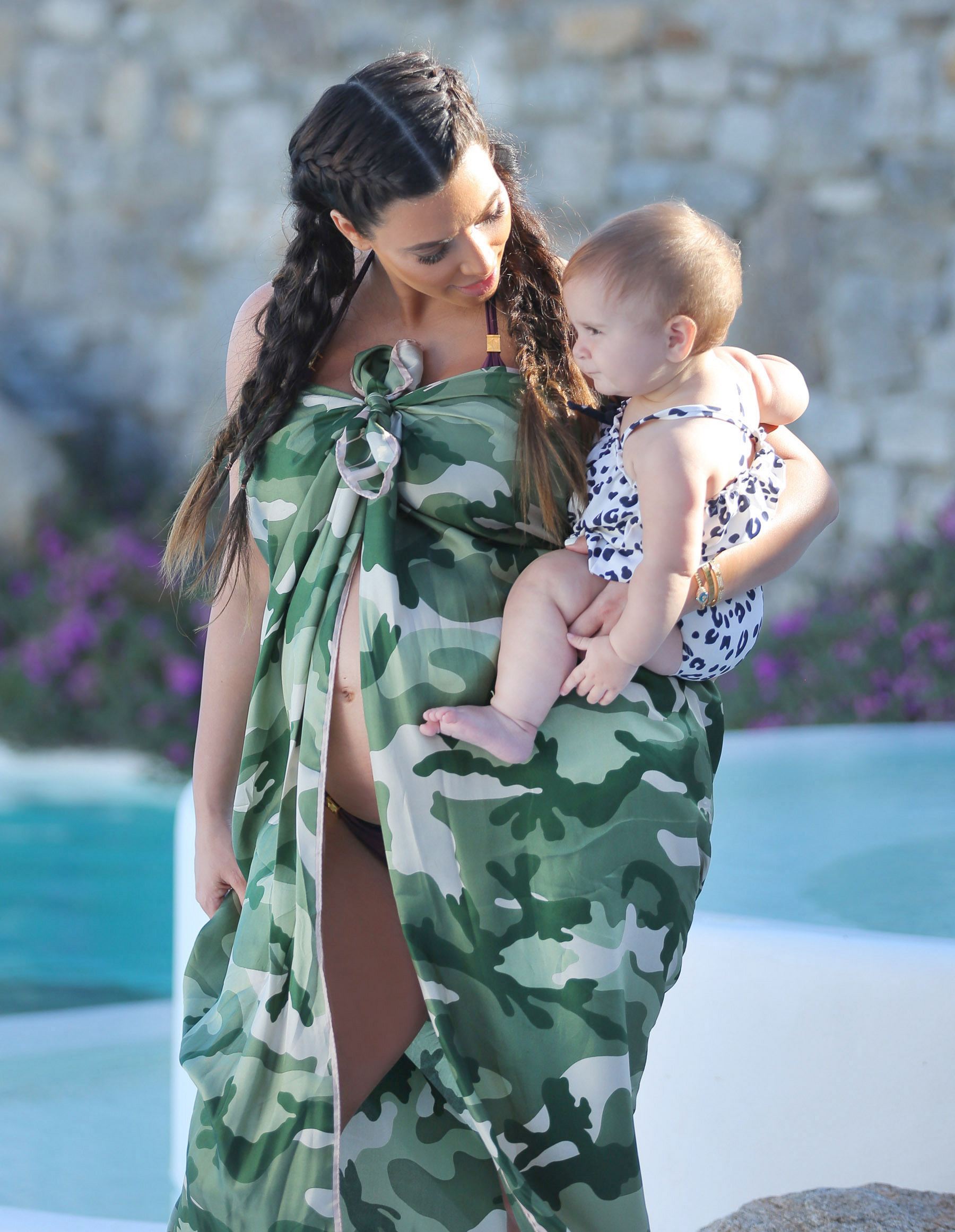 Kim Kardashian On vacation in in Mykonos, Greece (April 26, 2013) 