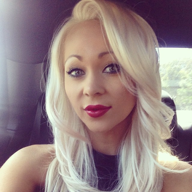 Krystal Dawson taking a selfie