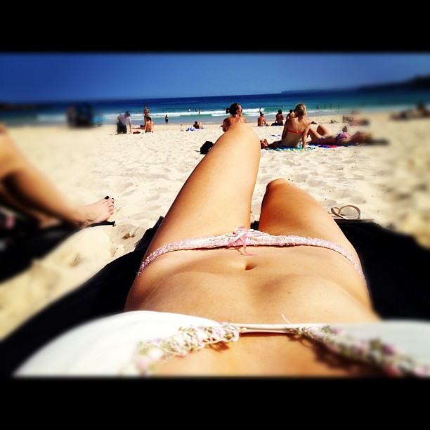 Krystal Dawson in a bikini