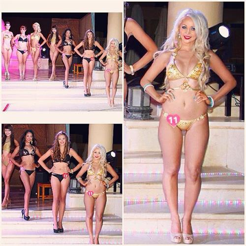 Krystal Dawson in a bikini