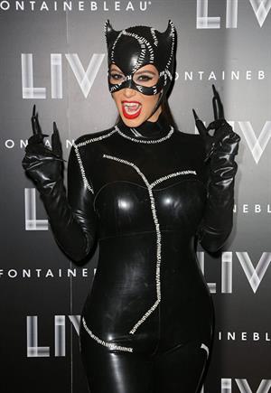 Kim Kardashian - At Halloween Birthday Bash At LIV Nightclub In Florida October 31, 2012