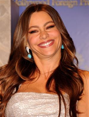 Sofia Vergara at the 69th annual Golden Globe Award Vominations on December 15, 2011