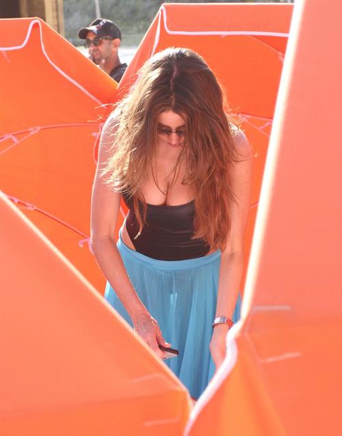 Sofia Vergara - beach candids in Miami 1/2/13  