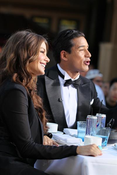 Sofia Vergara at The Grove with Mario Lopez on April 28, 2011 