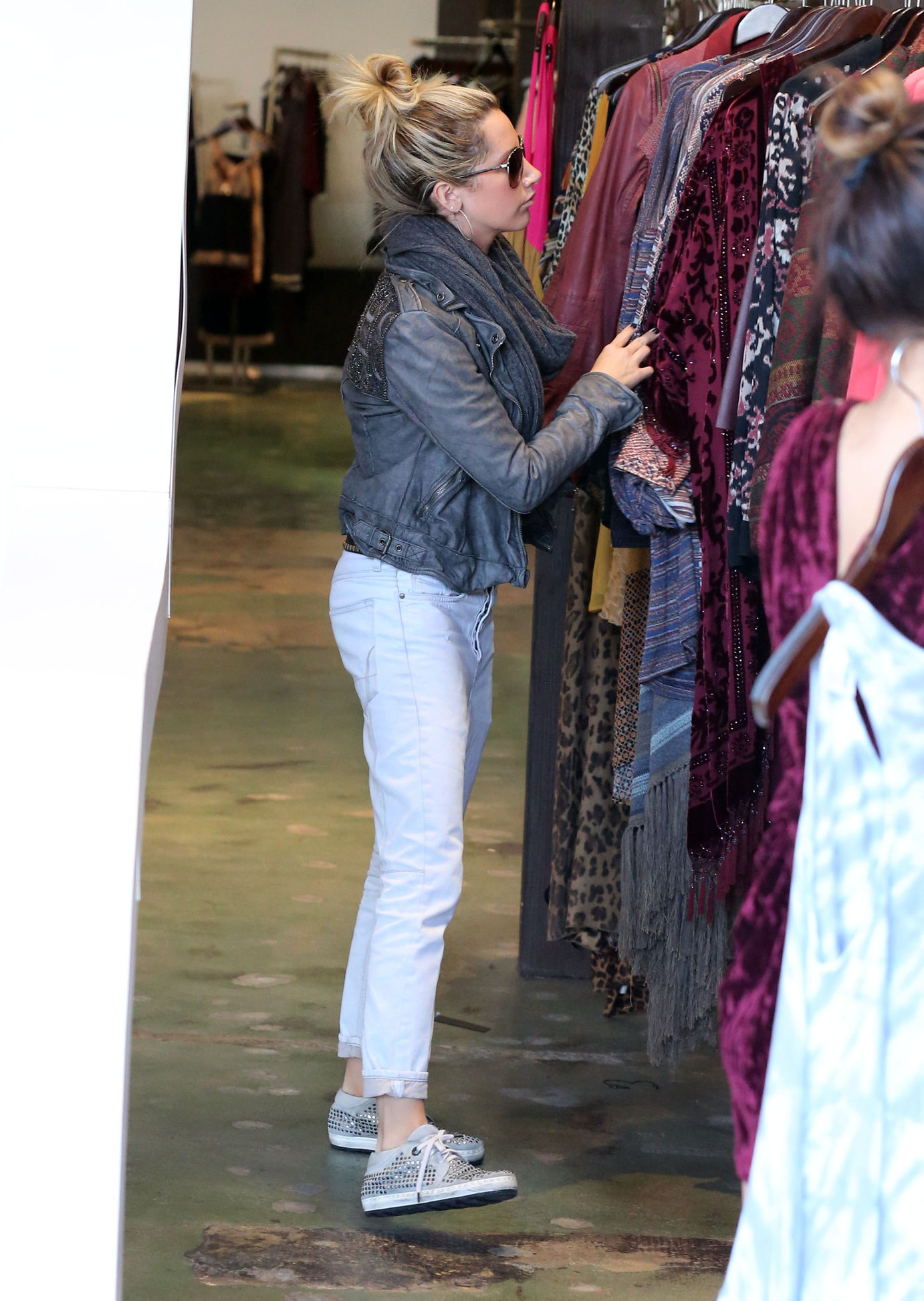 Ashley Tisdale shopping at Planet Blue in Beverly Hills 12/10/12 