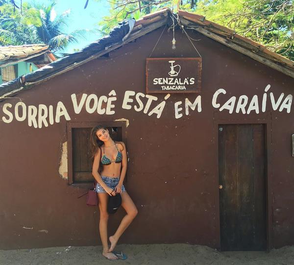 Gabriela Salles in a bikini