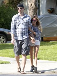 Ashley Tisdale walking around Toluca Lake May 5, 2012