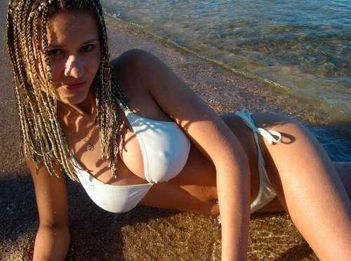 Anonymous in a bikini - breasts