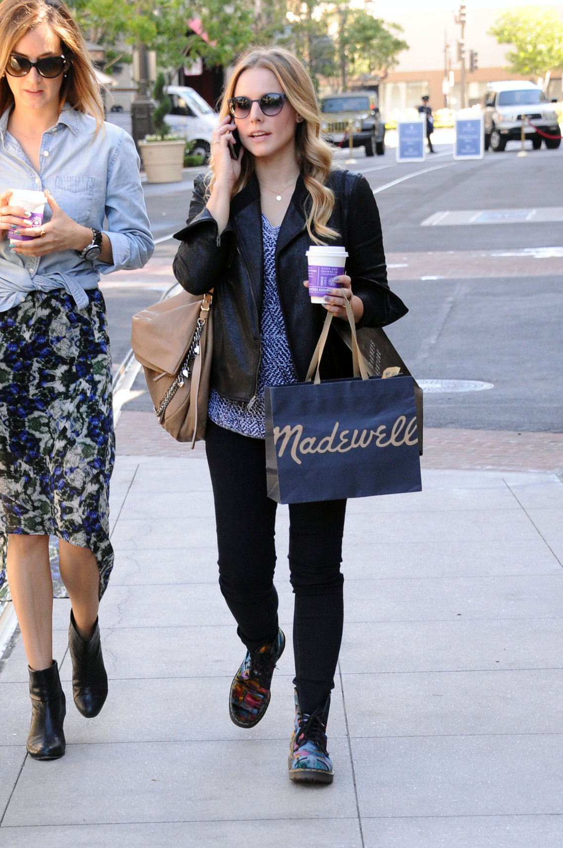 Kristen Bell out shopping at The Americana at Brand in Glendale 10/30/12